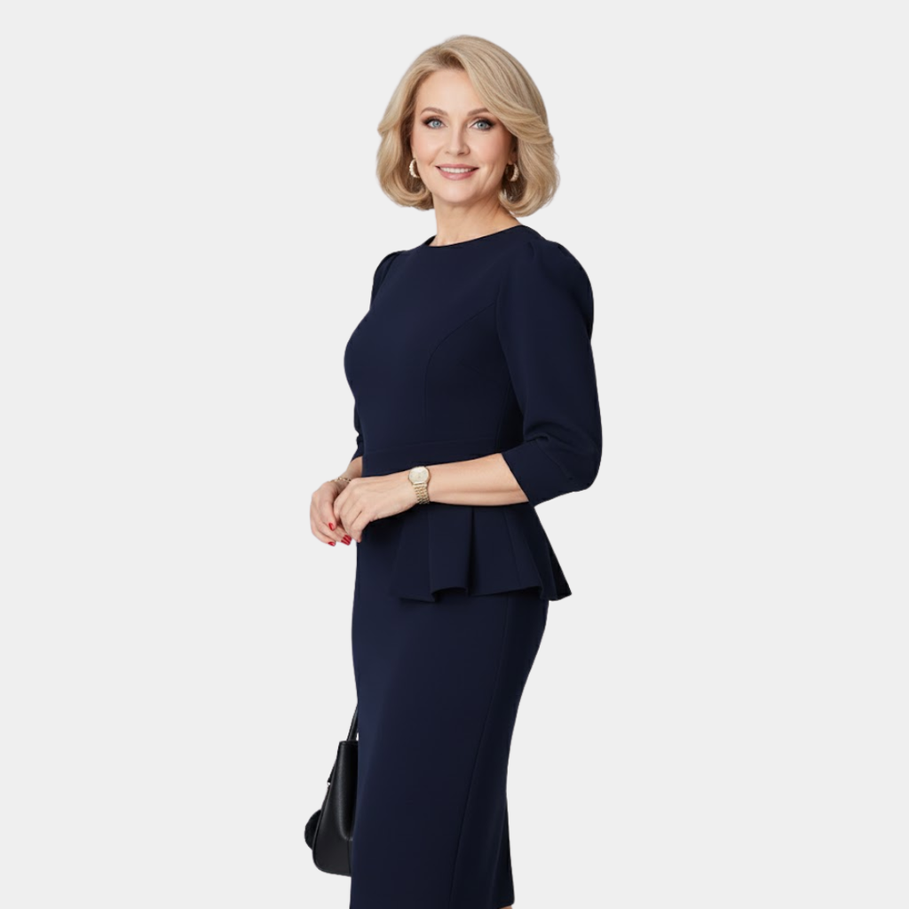 Claudine Bloom Refined Ruffle Midi Dress - view 4