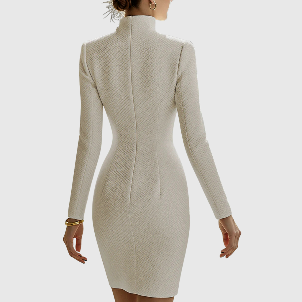 Harriet Hourglass Leather Mini Dress - view 2
