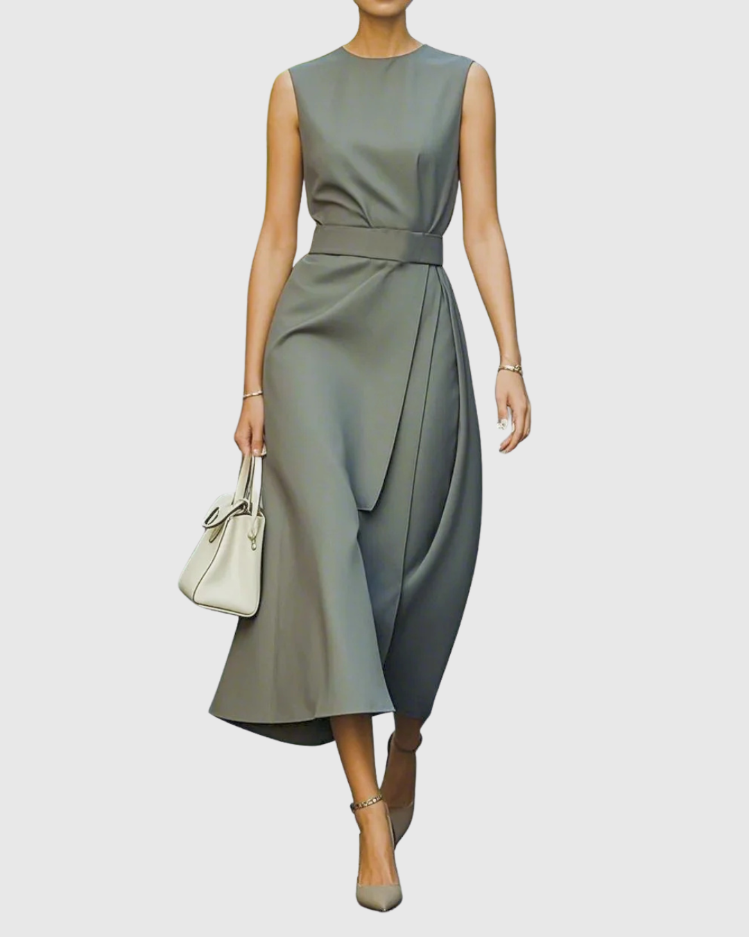 Clarimond Elegant Round Neck Dress - view 5