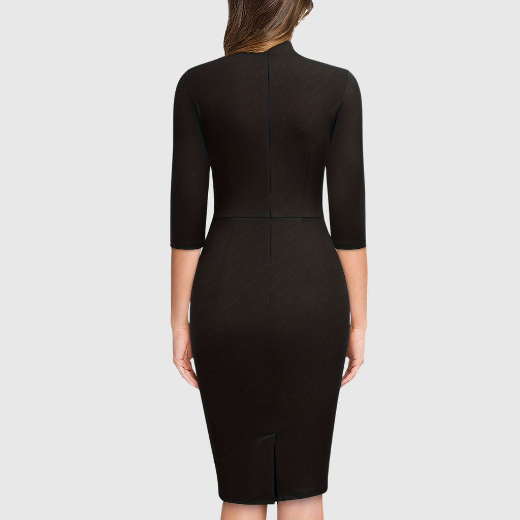 Hariethe Tie-Neck Sheath Dress - view 7