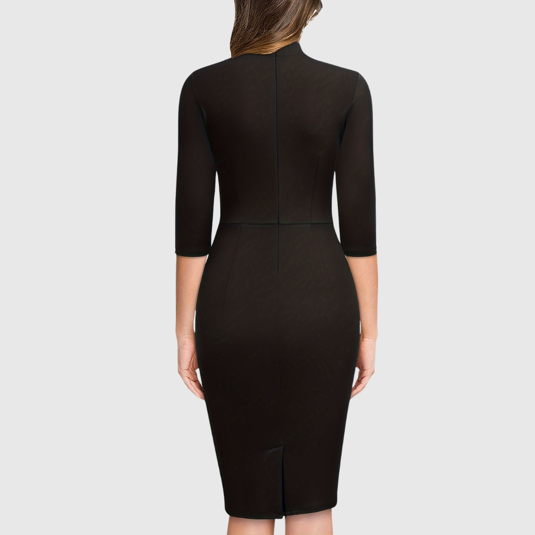 Hariethe Tie-Neck Sheath Dress - view 7