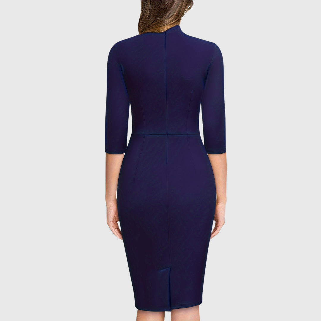 Hariethe Tie-Neck Sheath Dress - view 6
