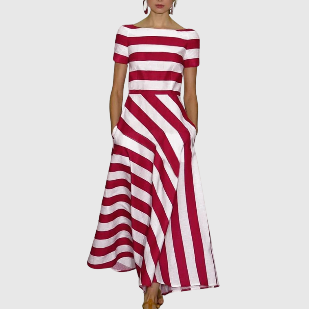 Delora Light & Fluid Stripe Dress - view 2