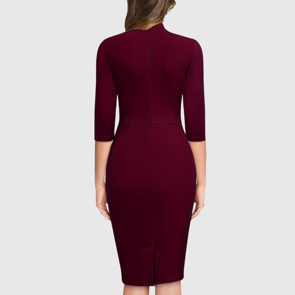 Hariethe Tie-Neck Sheath Dress - view 5