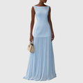 Rowina Sleeveless Dress with Flowing Pleats - view 2