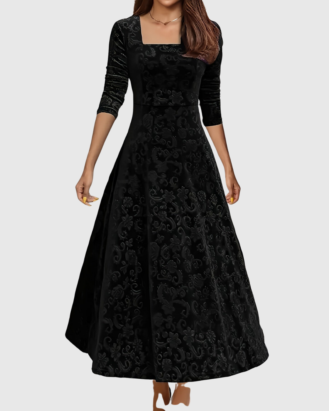 Vespera Graceful Floral Midi Dress - view 2