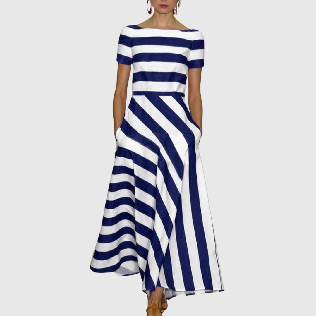 Delora Light & Fluid Stripe Dress - view 3