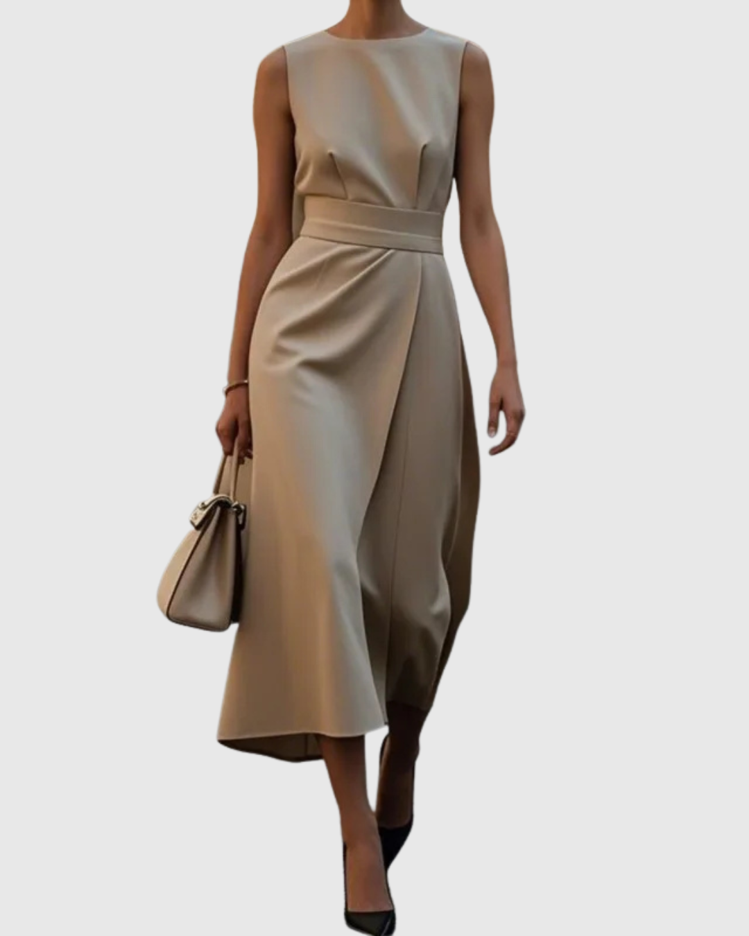 Clarimond Elegant Round Neck Dress - view 6