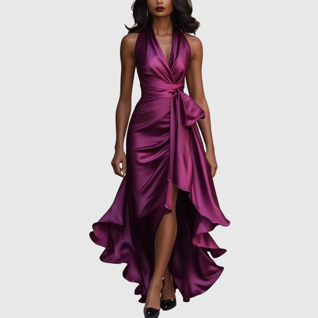 Amelya Evening Wrap Maxi Dress - view 11