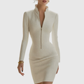 Harriet Hourglass Leather Mini Dress - Ciela Vere