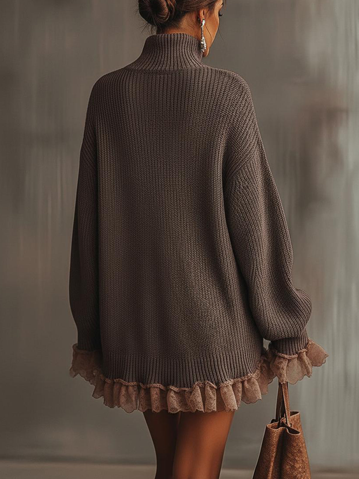 Nina Ruffled Knit Dress - view 3