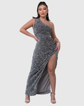 Lillian Luxe One-Shoulder Evening Dress - view 2