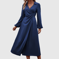Islanna Twist Front Commuting Dress - Ciela Vere