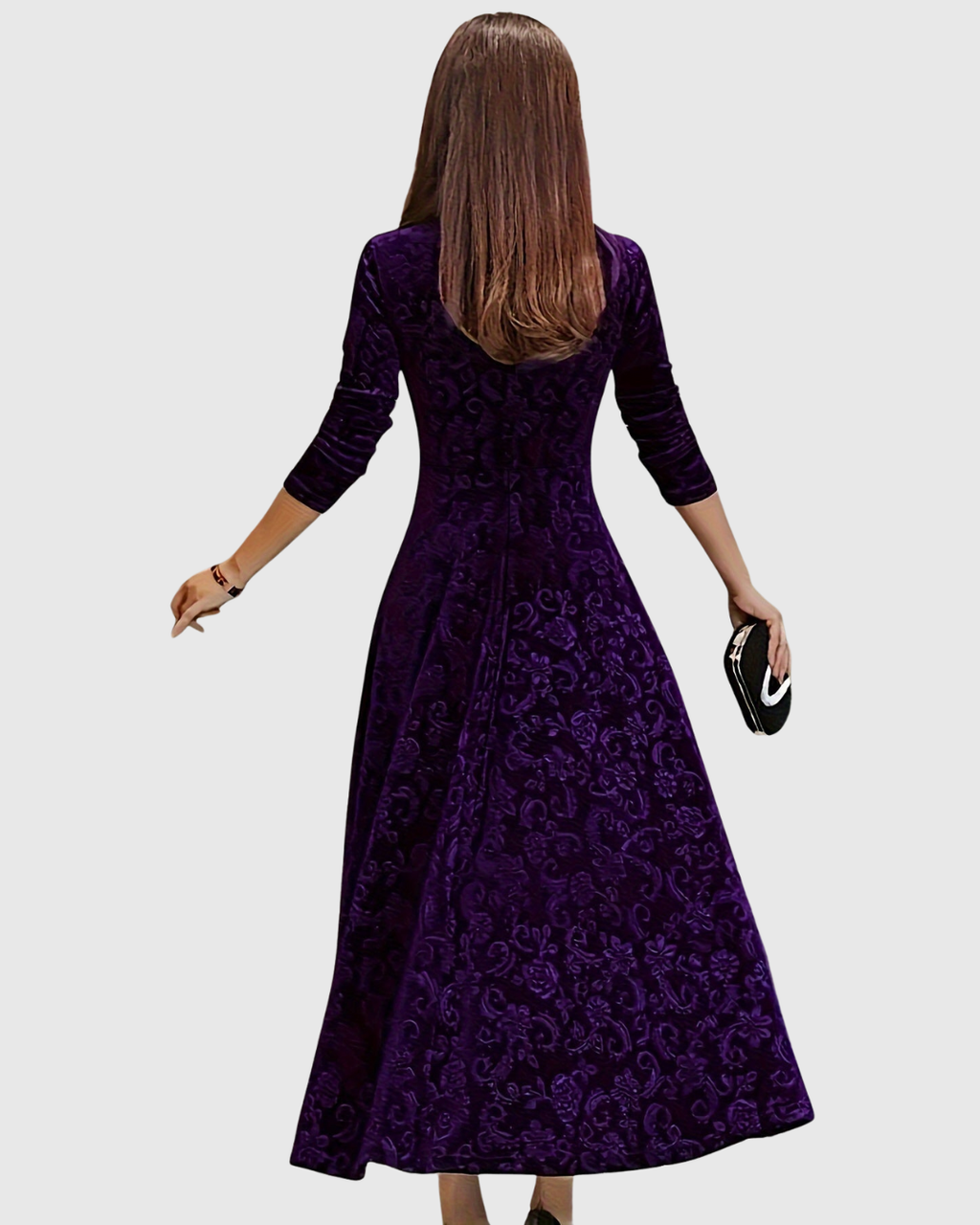Vespera Graceful Floral Midi Dress - view 6