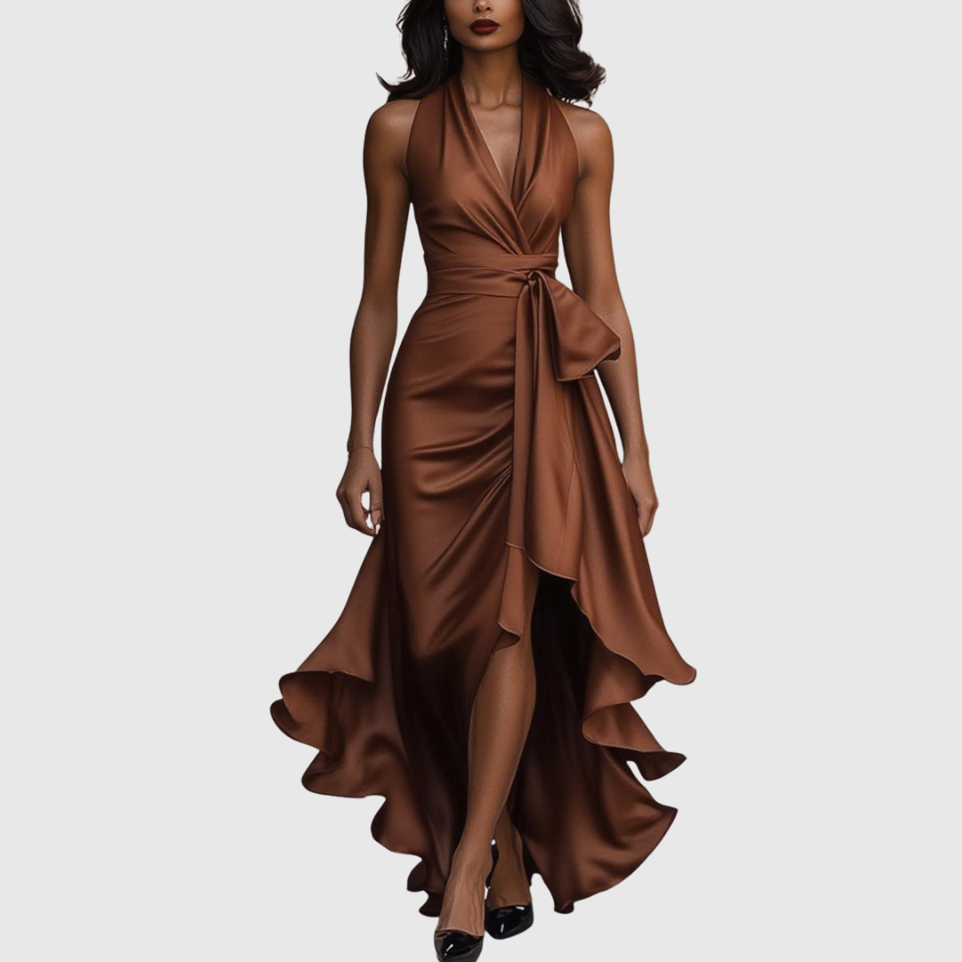 Amelya Evening Wrap Maxi Dress - view 9
