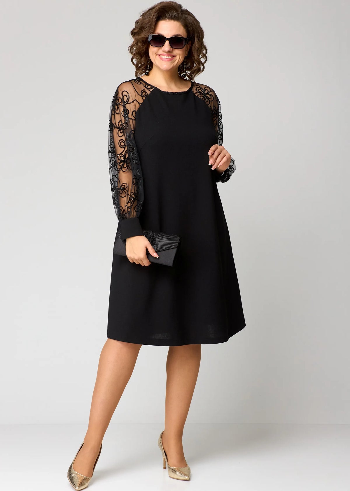 Edris Elegant Lace Dress - Ciela Vere