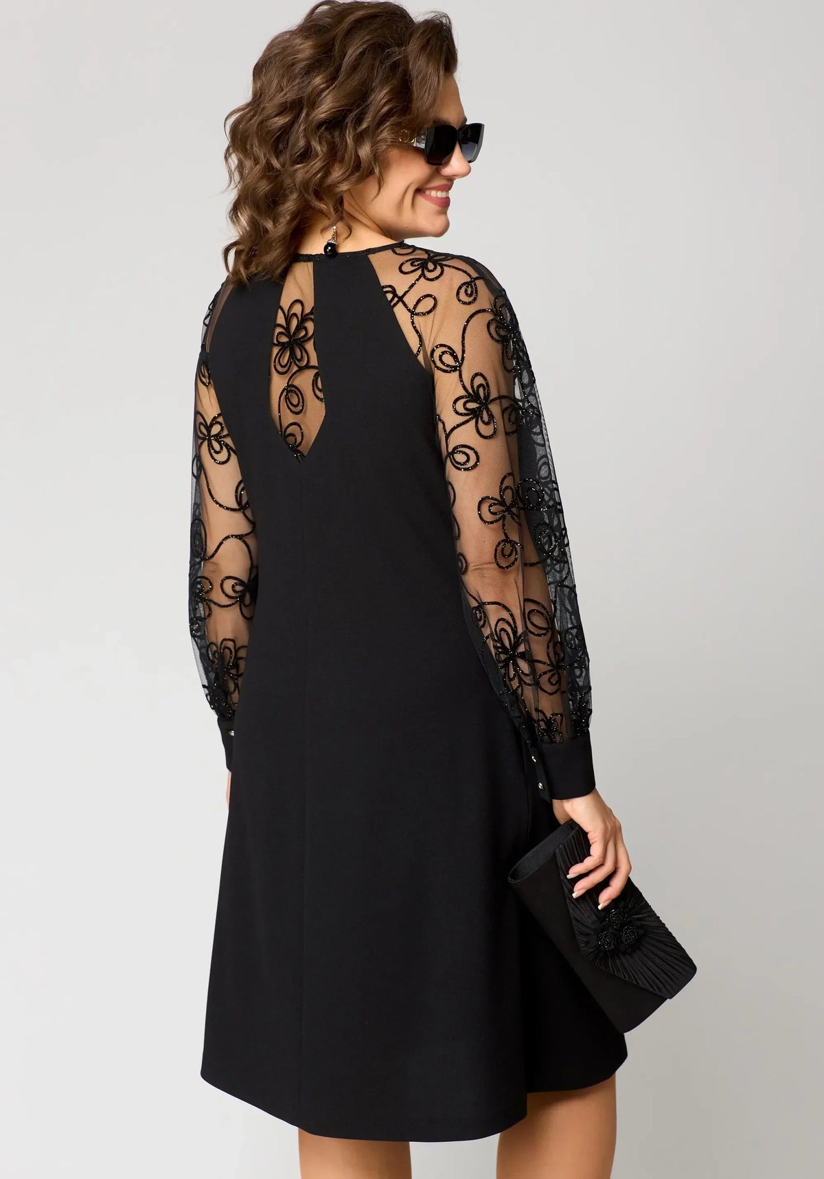 Edris Elegant Lace Dress - view 6