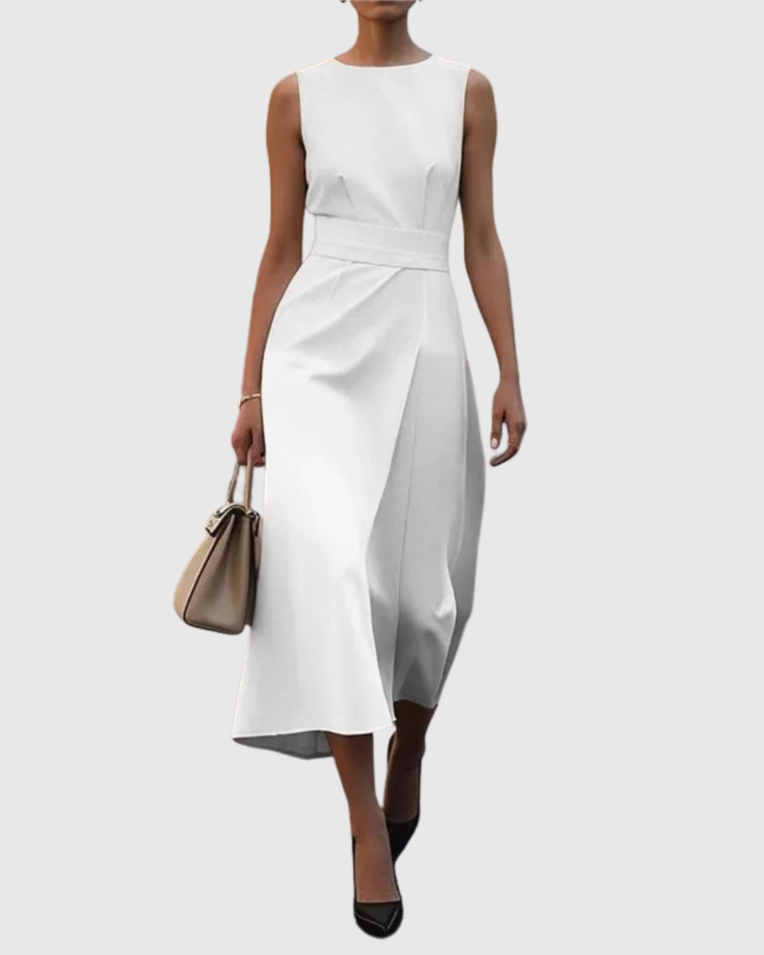 Clarimond Elegant Round Neck Dress - view 3