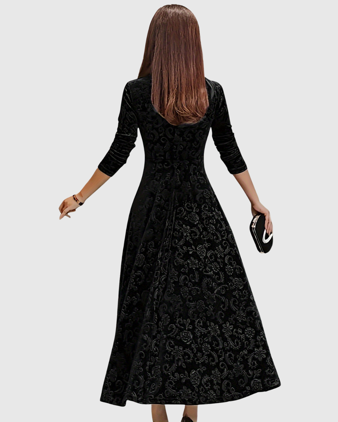 Vespera Graceful Floral Midi Dress - view 5