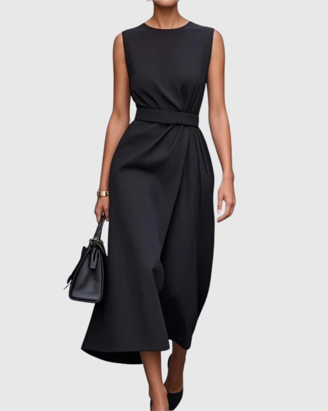 Clarimond Elegant Round Neck Dress - view 2