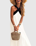 Orella Cross-Neck Dress - Ciela Vere