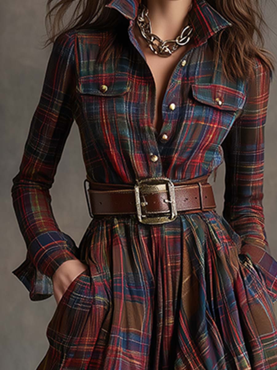 Louisa Classic Refined Button-Up Dress - view 7