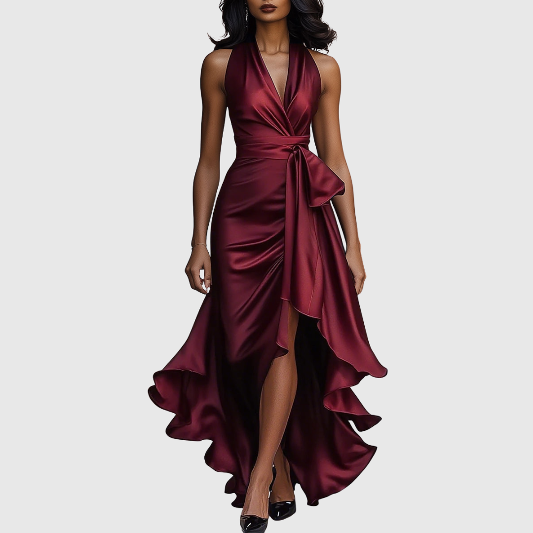 Amelya Evening Wrap Maxi Dress - view 6