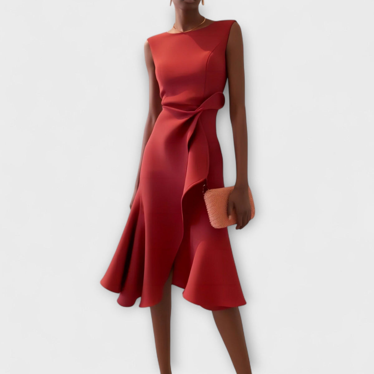 Ariana Pleated Midi Dress - Ciela Vere