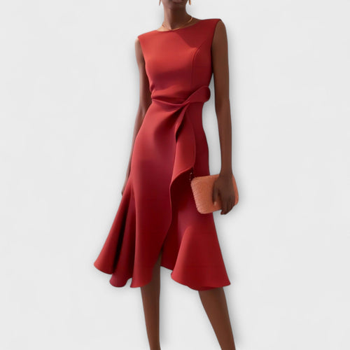 Ariana Pleated Midi Dress - Ciela Vere