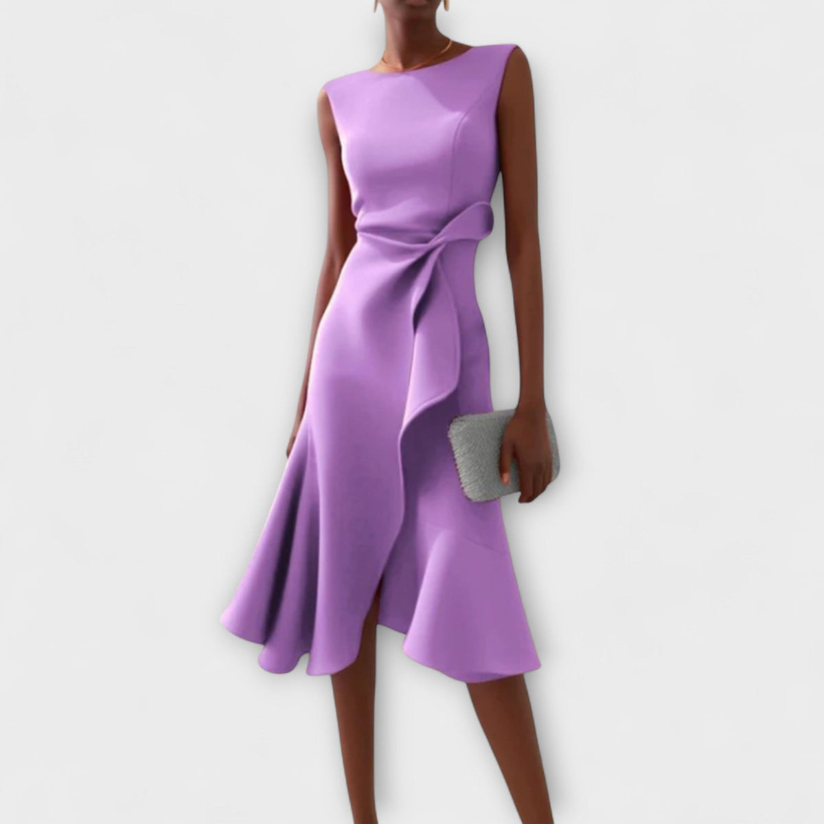 Ariana Pleated Midi Dress - view 6