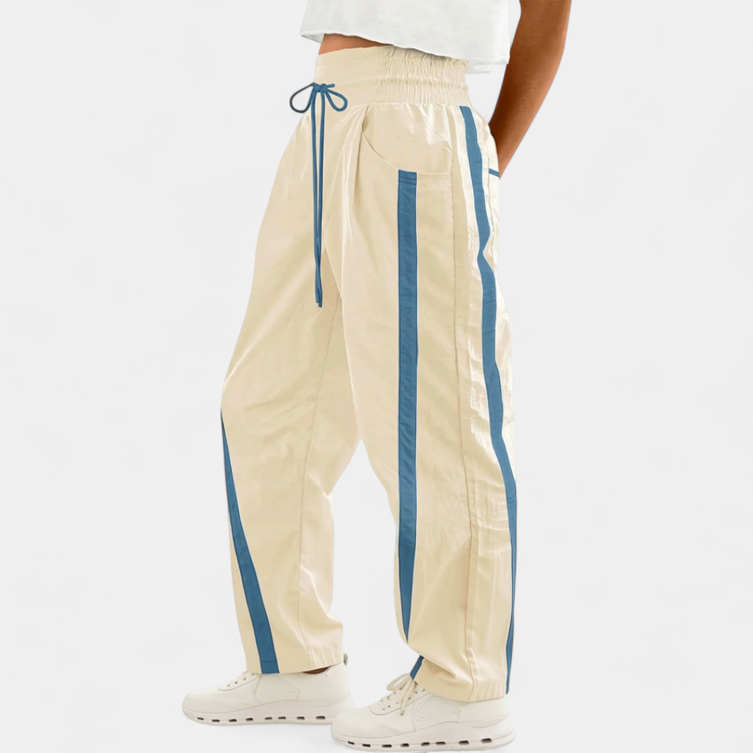Aviva Color-Block Barrel Pants - image 4