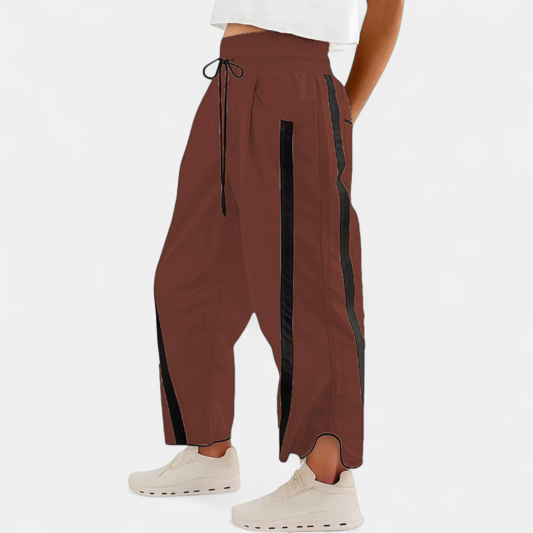 Aviva Color-Block Barrel Pants - image 3