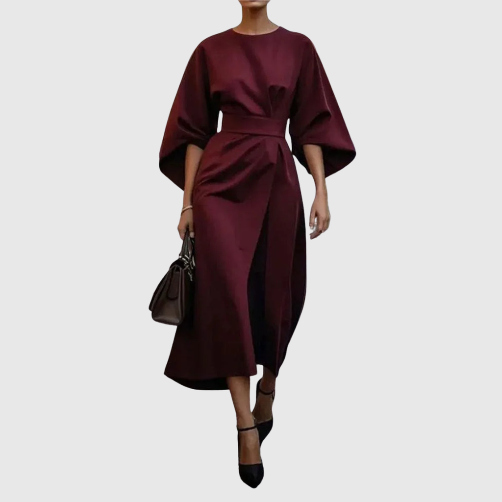 Eldra Satin-Feel Batwing Maxi Dress - view 2