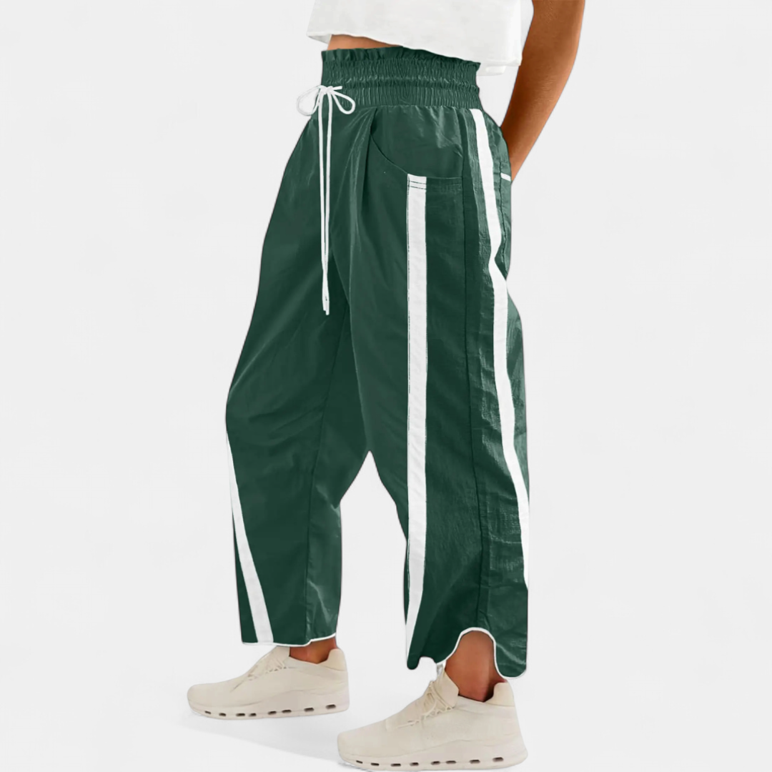 Aviva Color-Block Barrel Pants - image 2