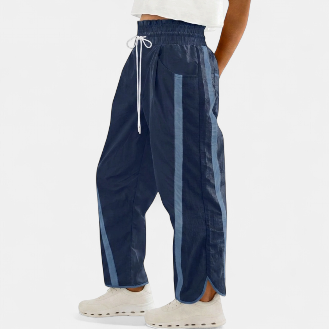 Aviva Color-Block Barrel Pants - image 5