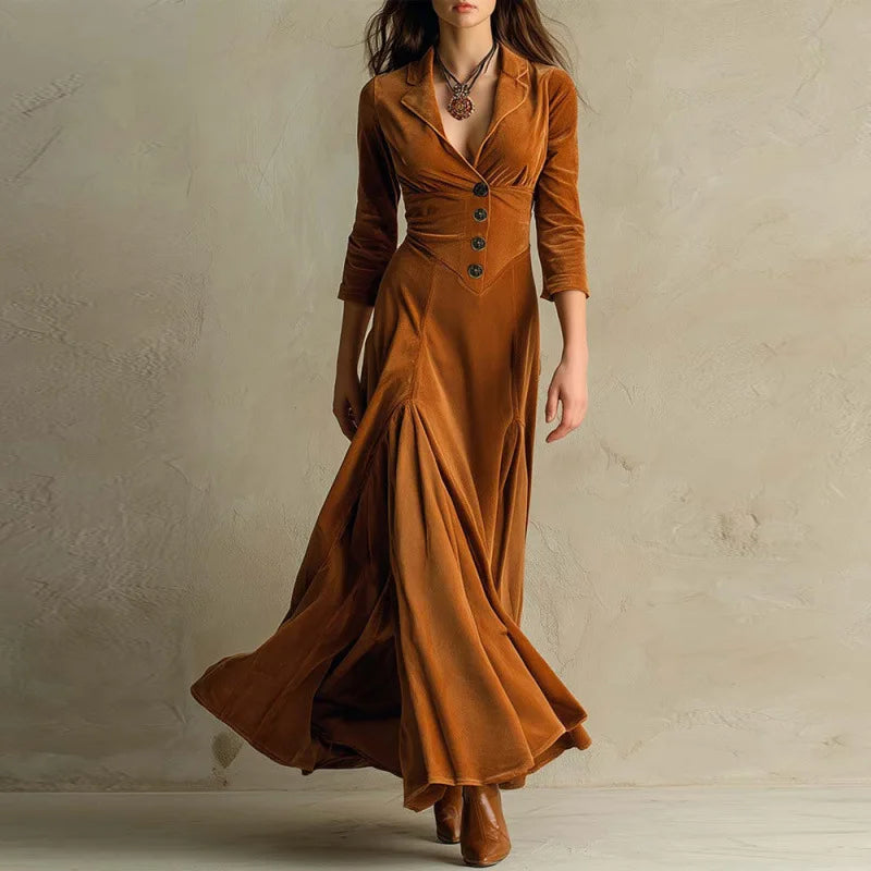 Marlow Timeless Velvet Maxi Dress - Ciela Vere