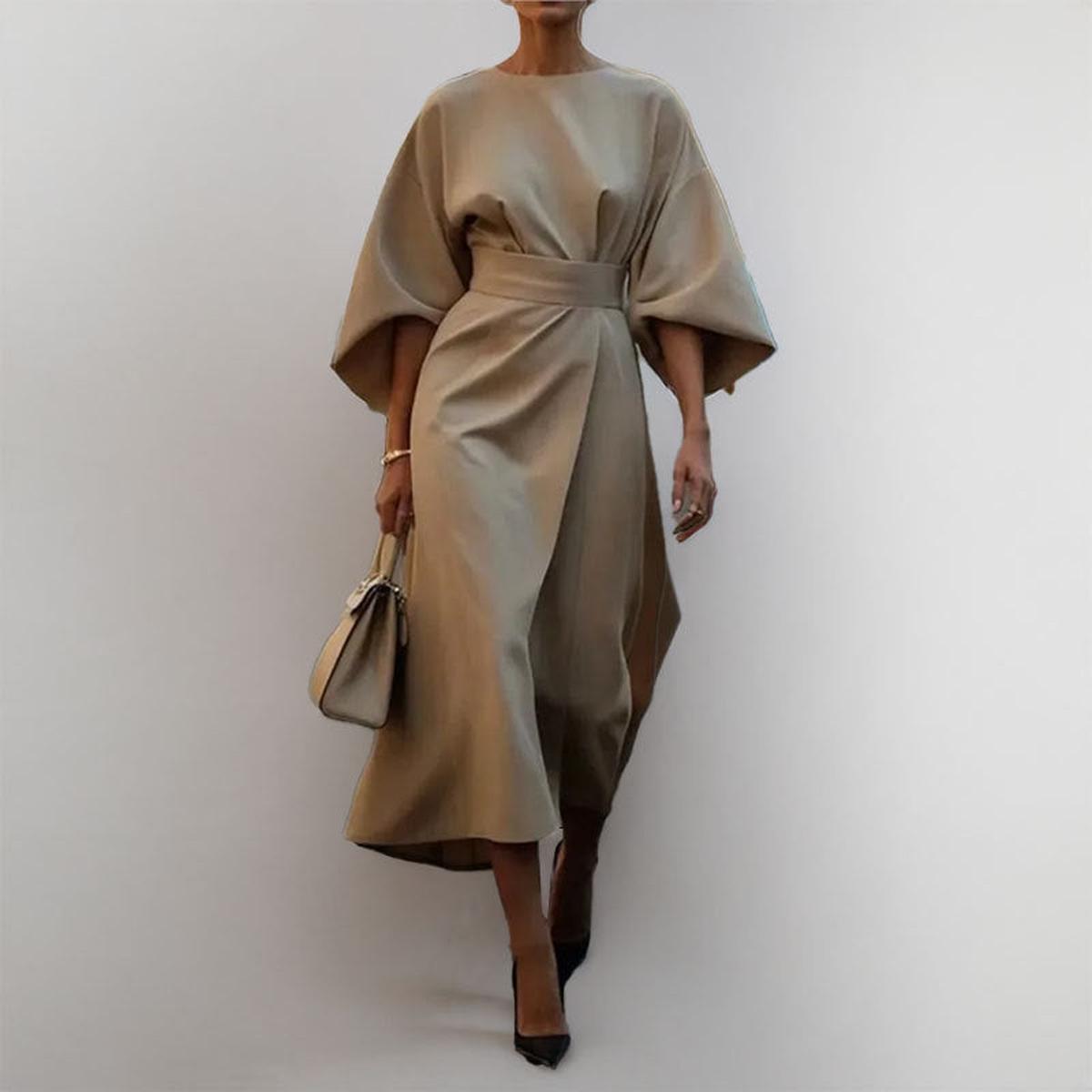 Eldra Satin-Feel Batwing Maxi Dress - view 6