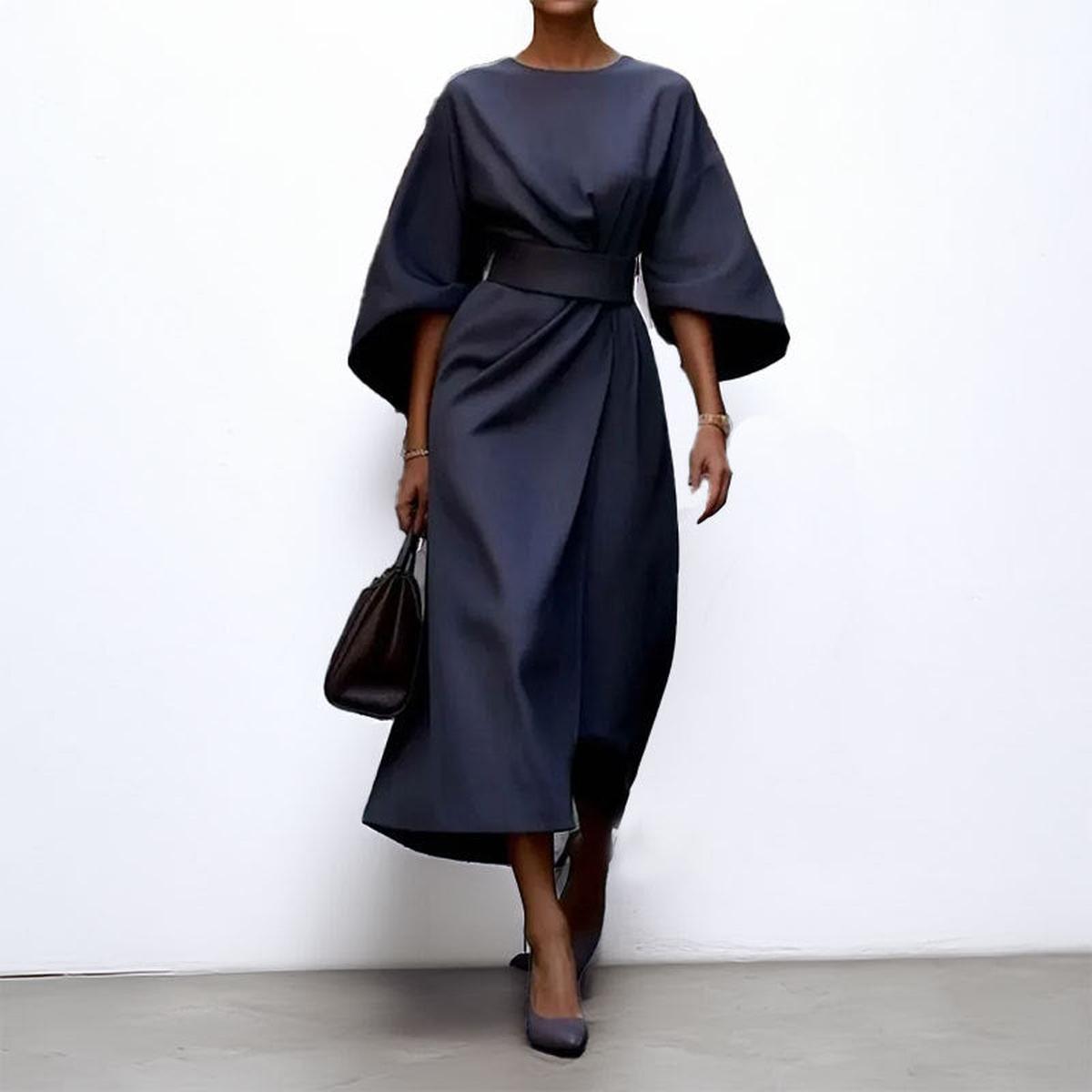 Eldra Satin-Feel Batwing Maxi Dress - view 7