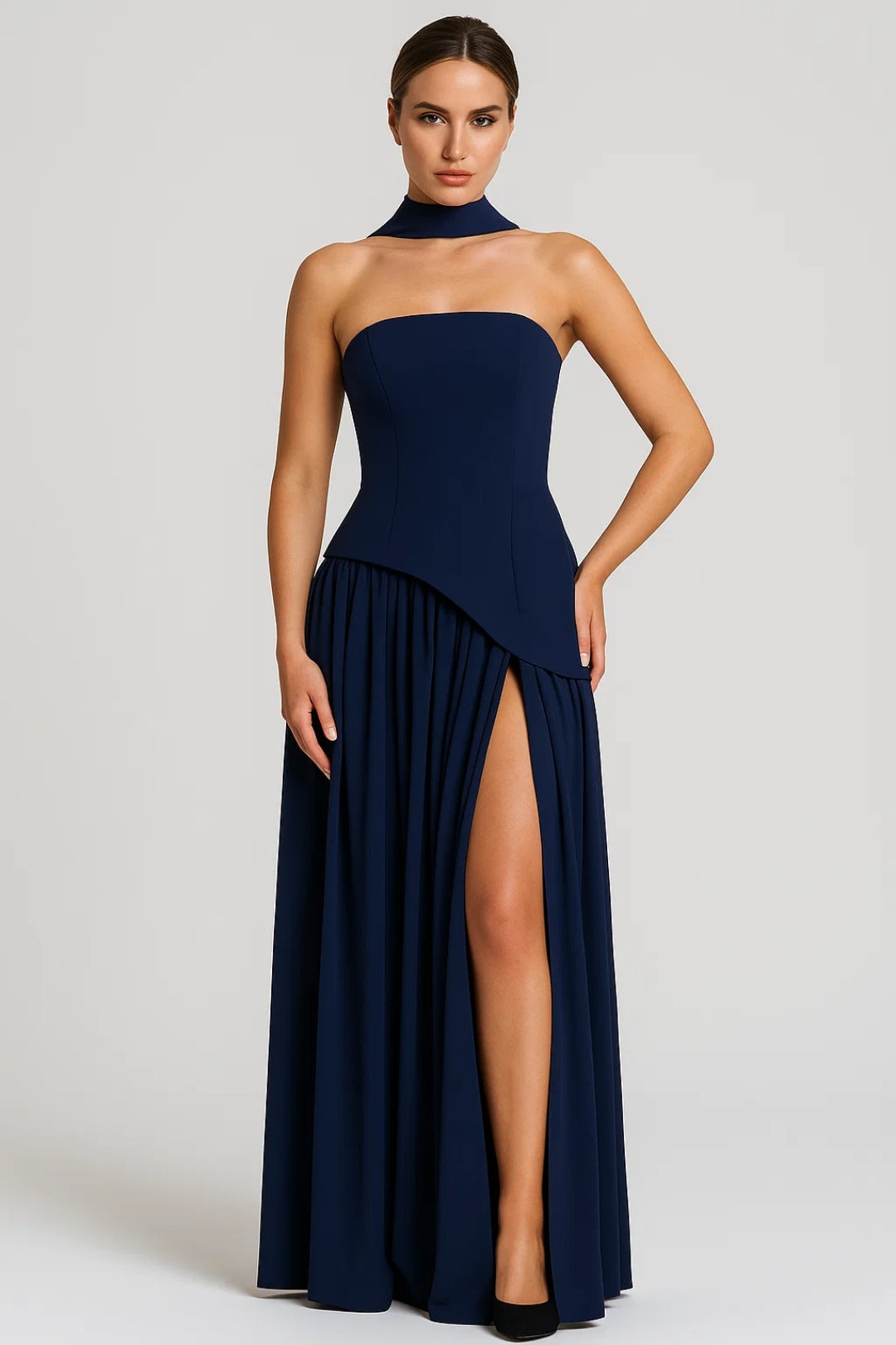 Thessaly Lightweight V-Neck Midi Dress - view 2