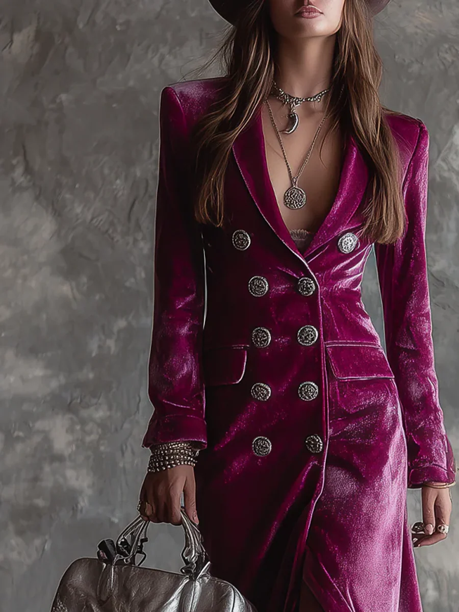 Amelia Velvet Blazer Dress - view 2