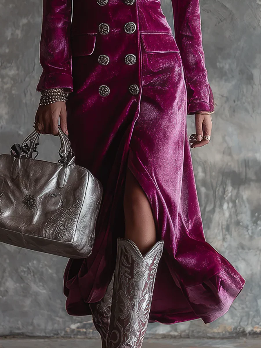 Amelia Velvet Blazer Dress - view 3