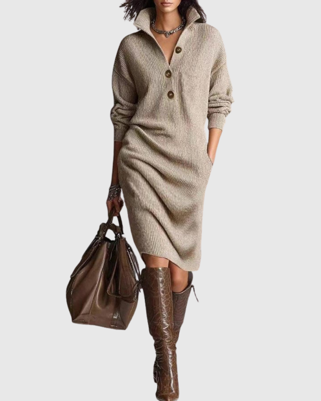 Arianell Knit Midi Dress — view 2