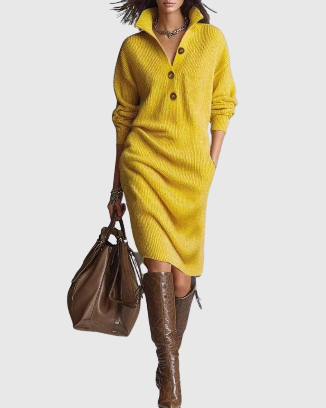 Arianell Knit Midi Dress — view 4
