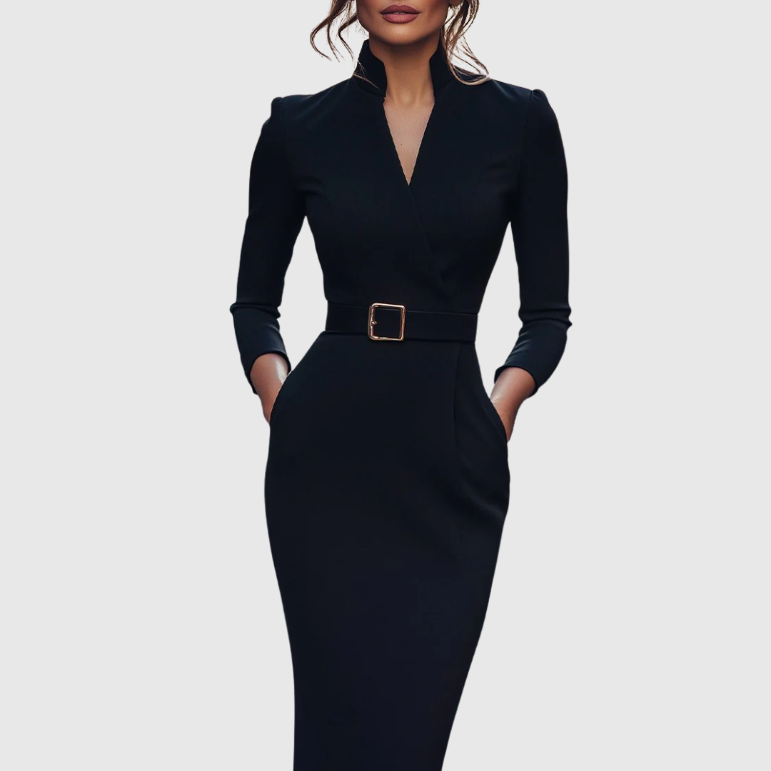 Claribel Refined Midi Dress — view 1