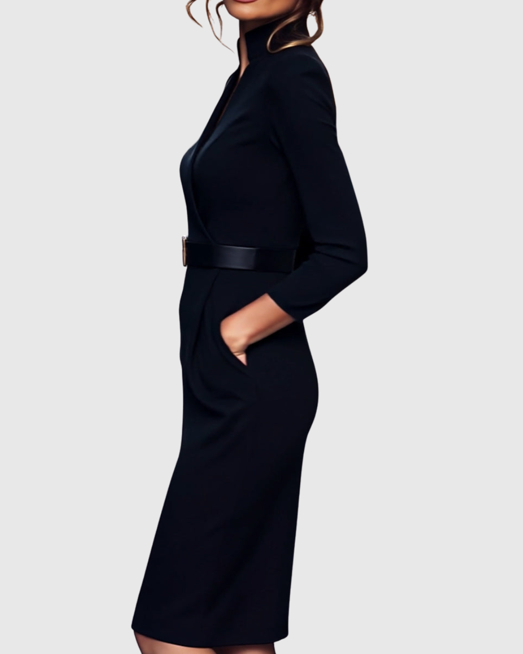 Claribel Refined Midi Dress — view 5