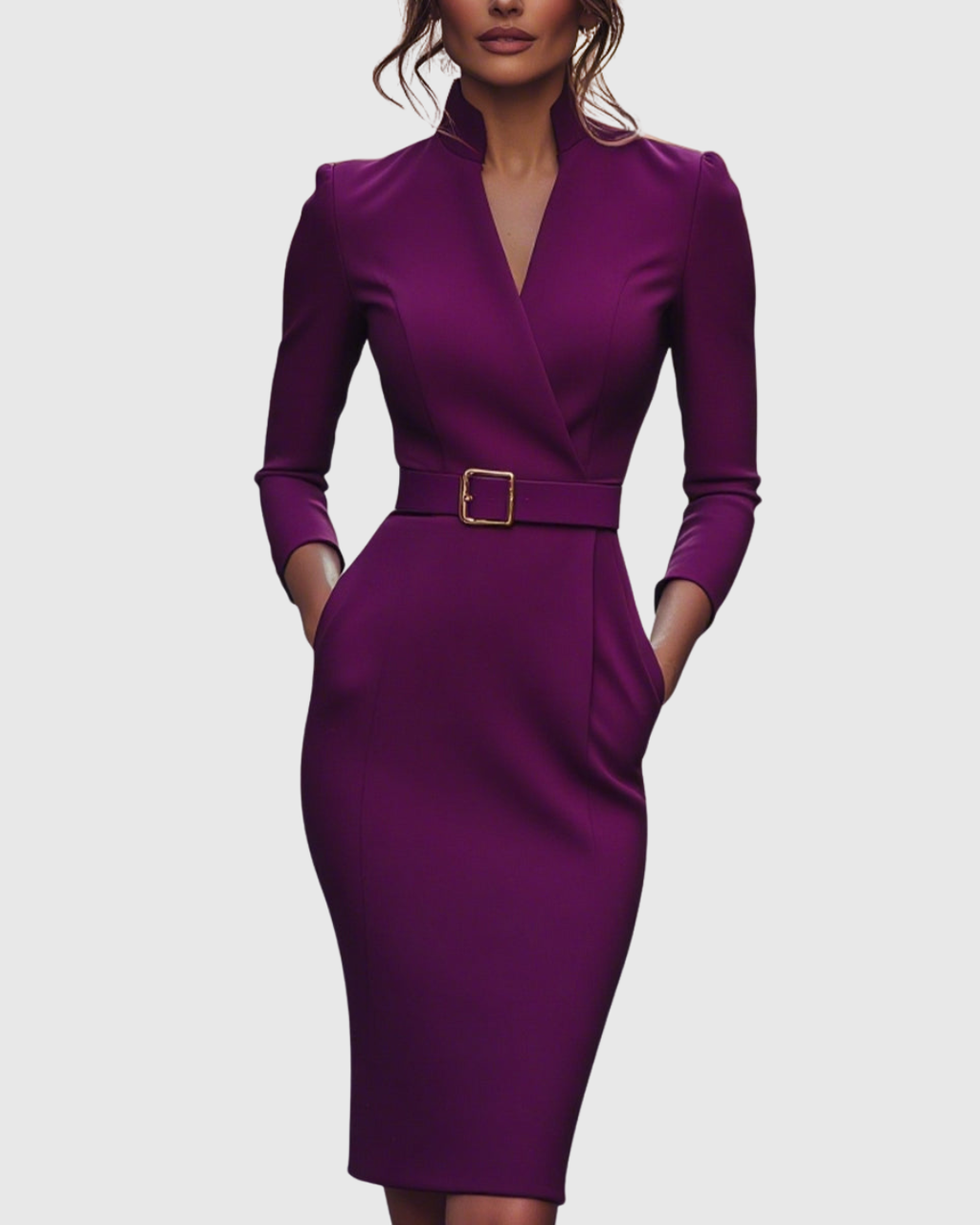 Claribel Refined Midi Dress — view 7