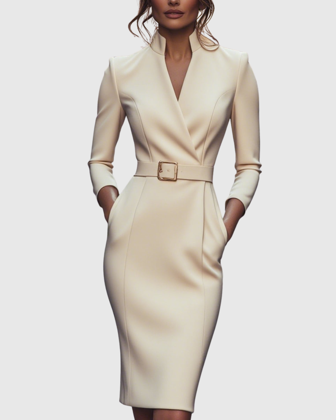 Claribel Refined Midi Dress — view 10