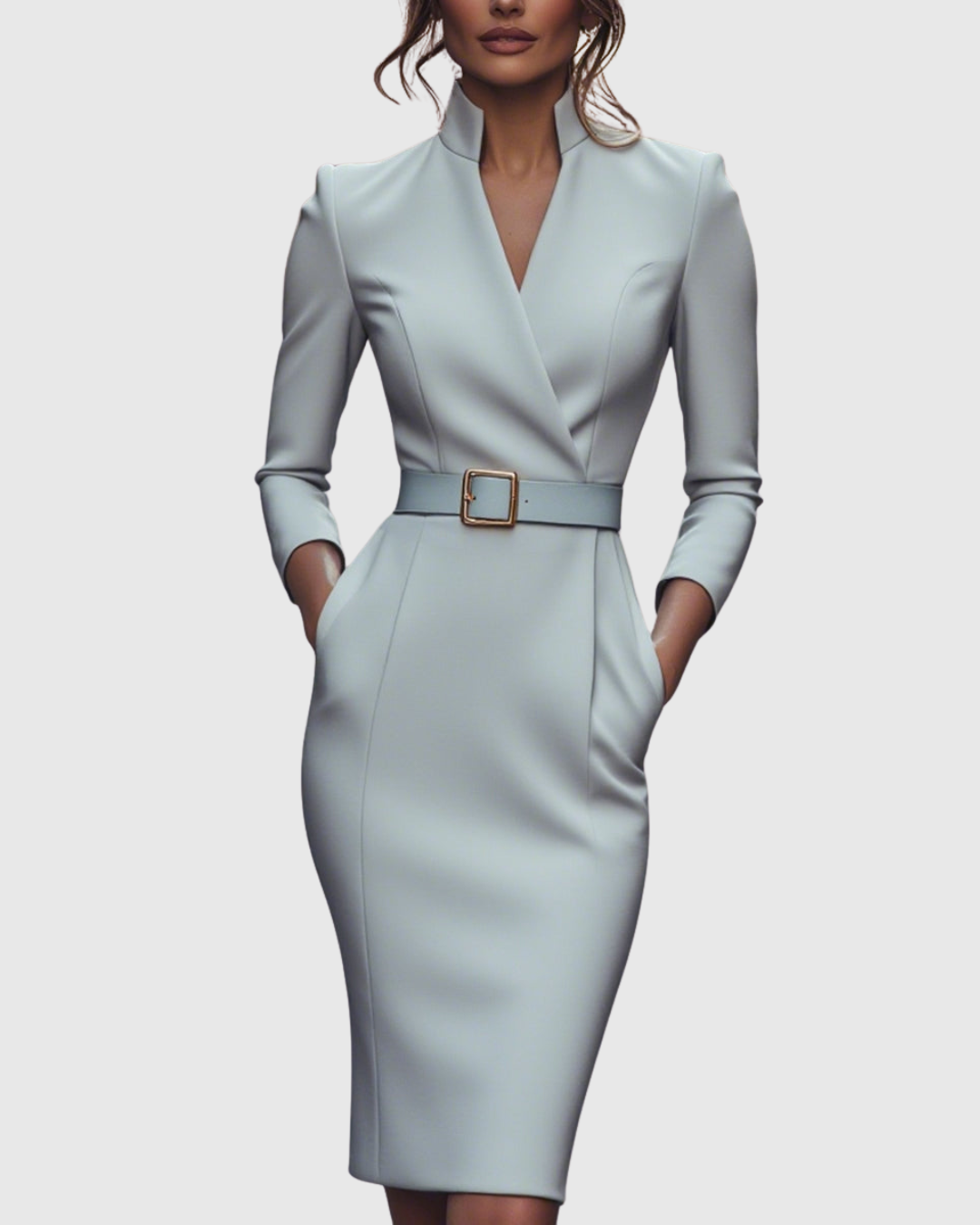 Claribel Refined Midi Dress — view 11