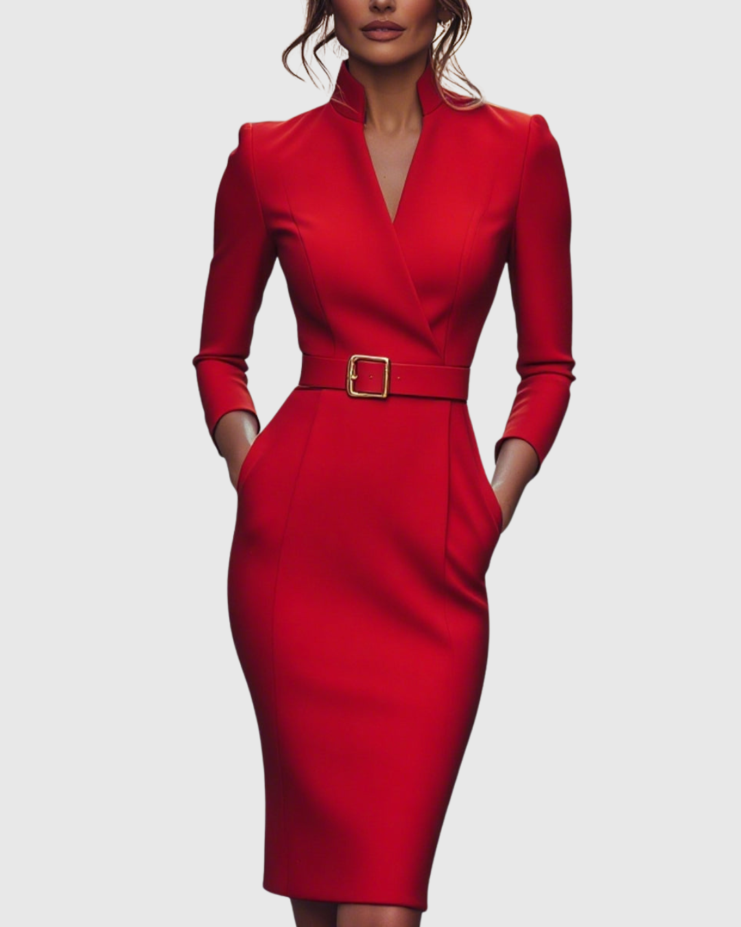 Claribel Refined Midi Dress — view 12