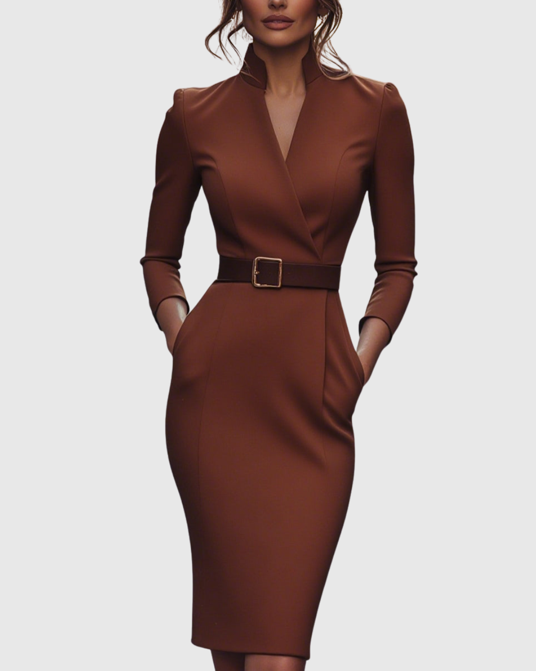 Claribel Refined Midi Dress — view 13